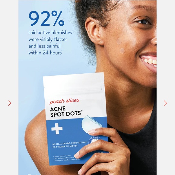 $4 🌸 Peach Slices Acne Spot Dots ~ Peach & Lilly ~ NEW - Picture 5 of 12